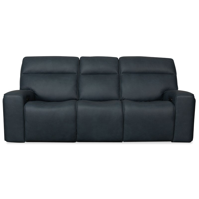 Riverton - Power Sofa With Power Headrest And Lumbar - Black