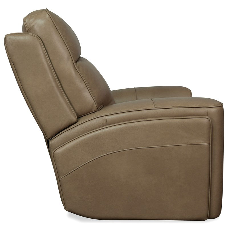 Riverton - Power Gliding Recliner With Power Headrest And Lumbar - Brown