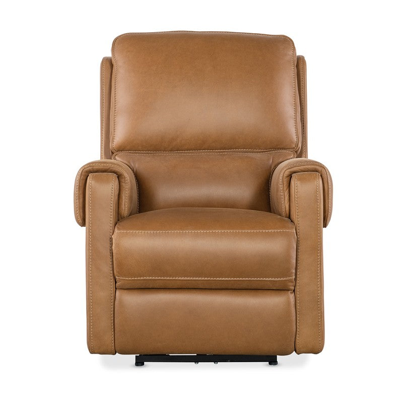 SS - Somers Power Recliner With Power Headrest - Light Brown