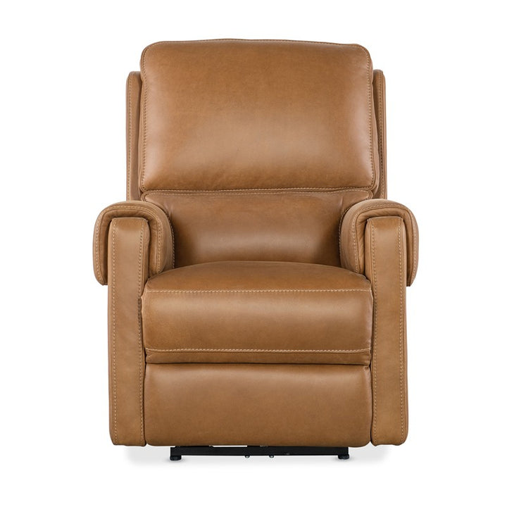 SS - Somers Power Recliner With Power Headrest - Light Brown