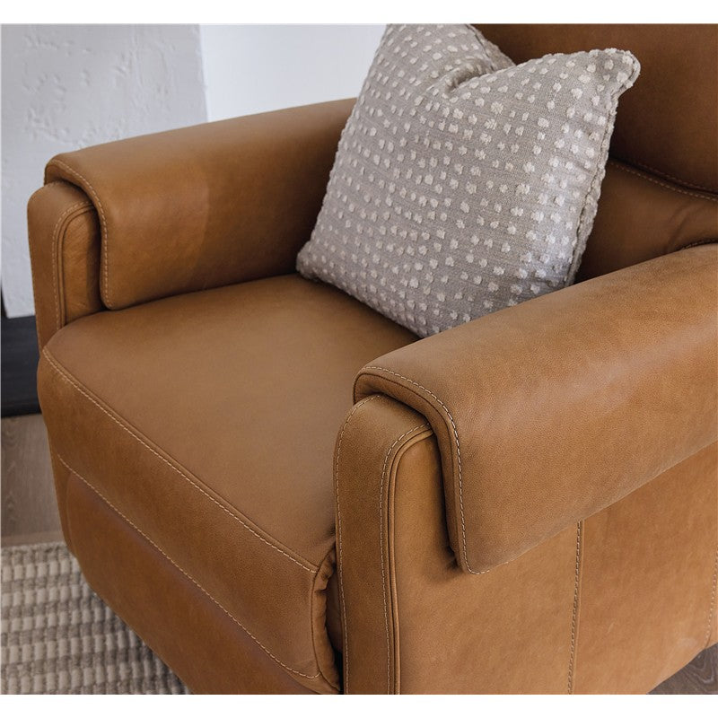 SS - Somers Power Recliner With Power Headrest - Light Brown