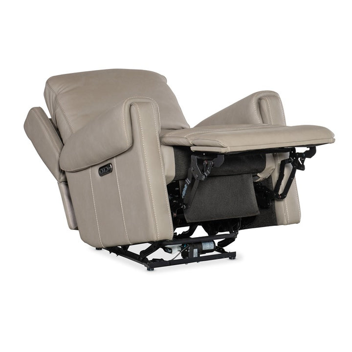 SS - Somers Power Recliner With Power Headrest - Pearl Silver