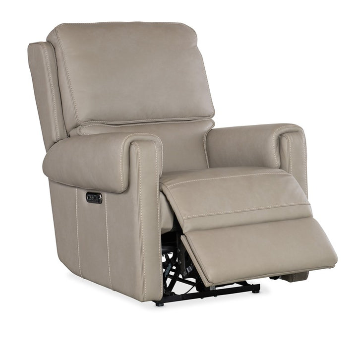 SS - Somers Power Recliner With Power Headrest - Pearl Silver