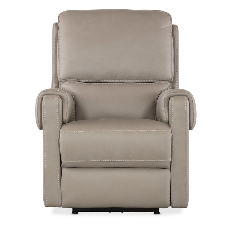SS - Somers Power Recliner With Power Headrest - Pearl Silver
