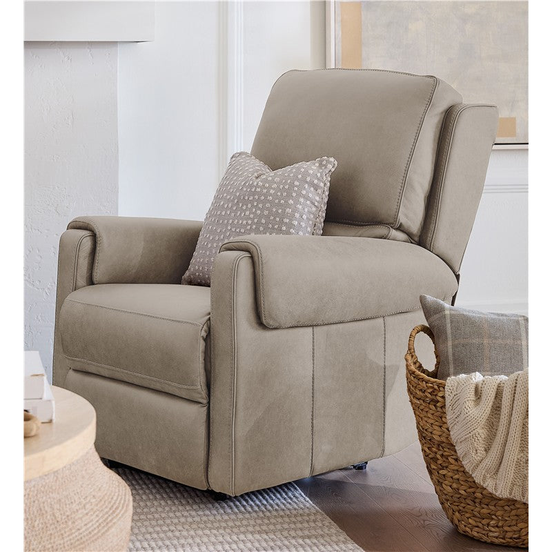 SS - Somers Power Recliner With Power Headrest - Pearl Silver