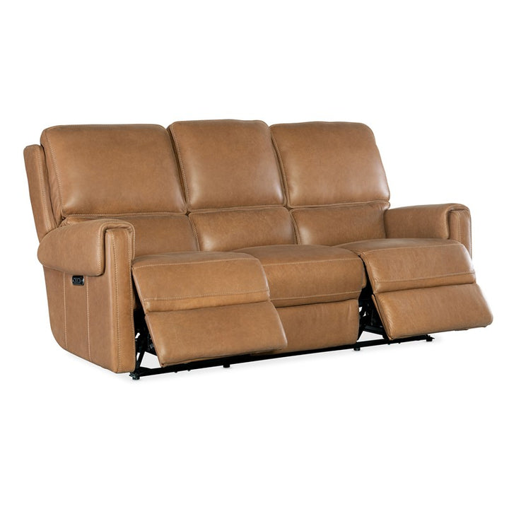 SS - Somers Power Sofa With Power Headrest - Light Brown