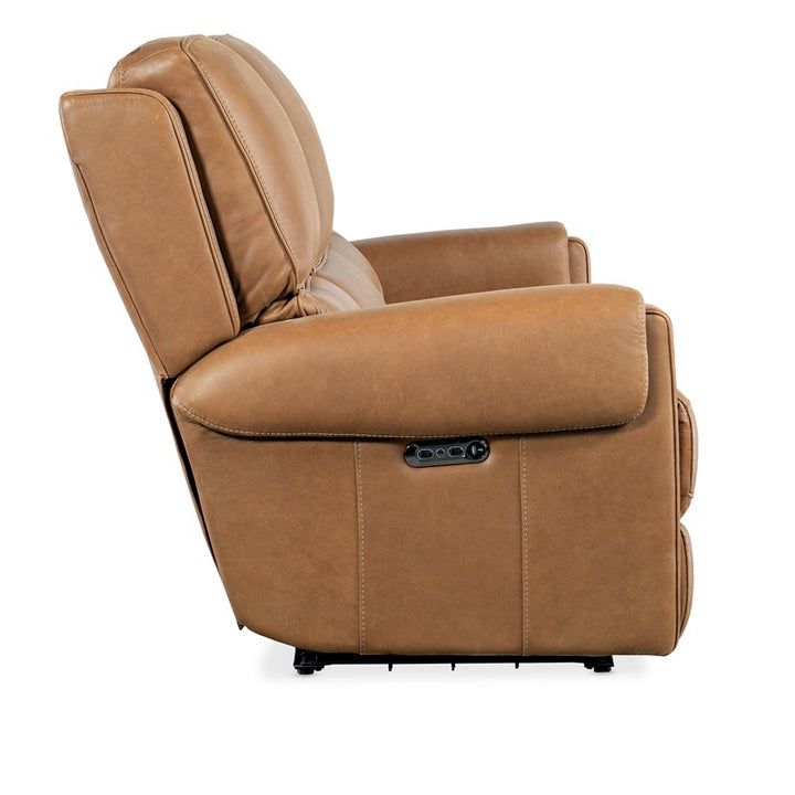 SS - Somers Power Sofa With Power Headrest - Light Brown