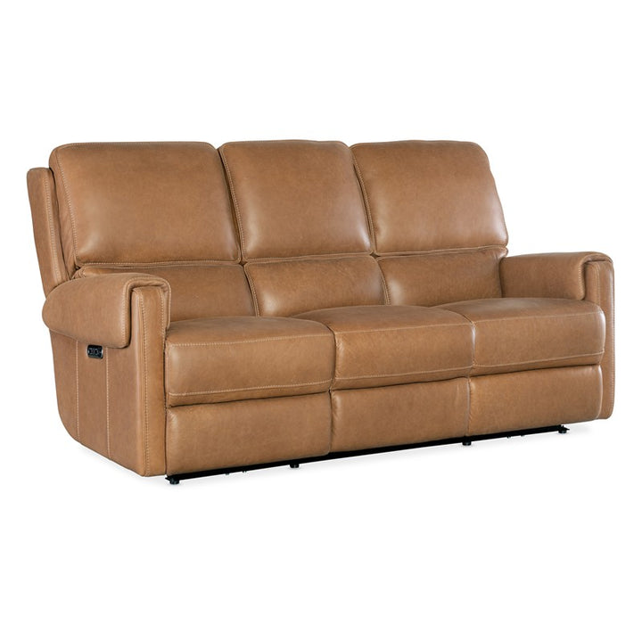 SS - Somers Power Sofa With Power Headrest - Light Brown