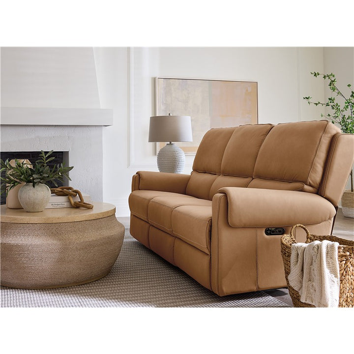 SS - Somers Power Sofa With Power Headrest - Light Brown