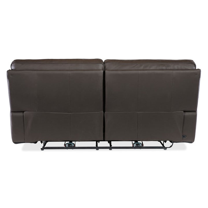 MS - Kramer Zero Gravity Power Sofa With Power Headrest - Dark Brown