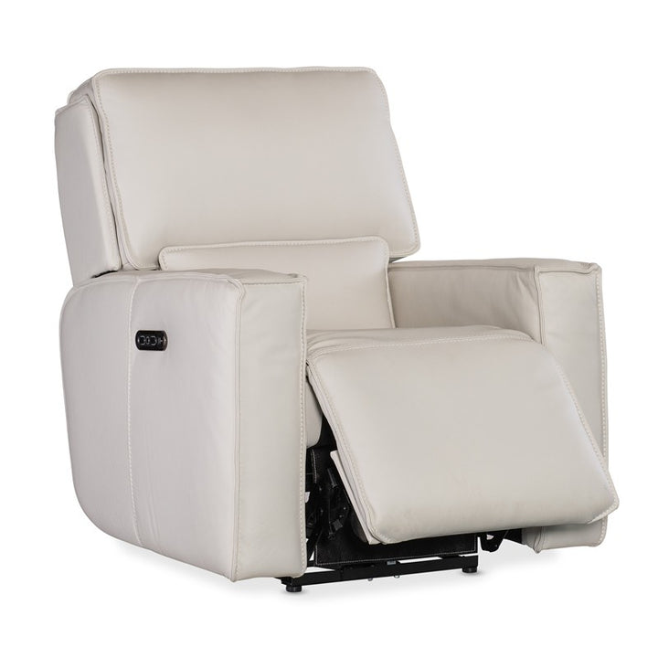 MS - Miles Zero Gravity Power Recliner With Power Headrest - White