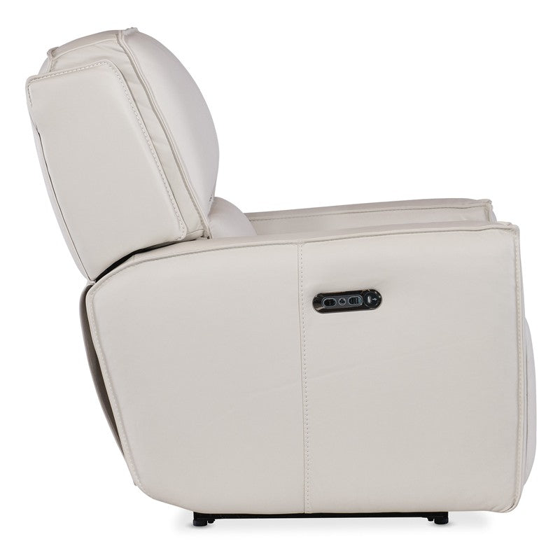 MS - Miles Zero Gravity Power Recliner With Power Headrest - White