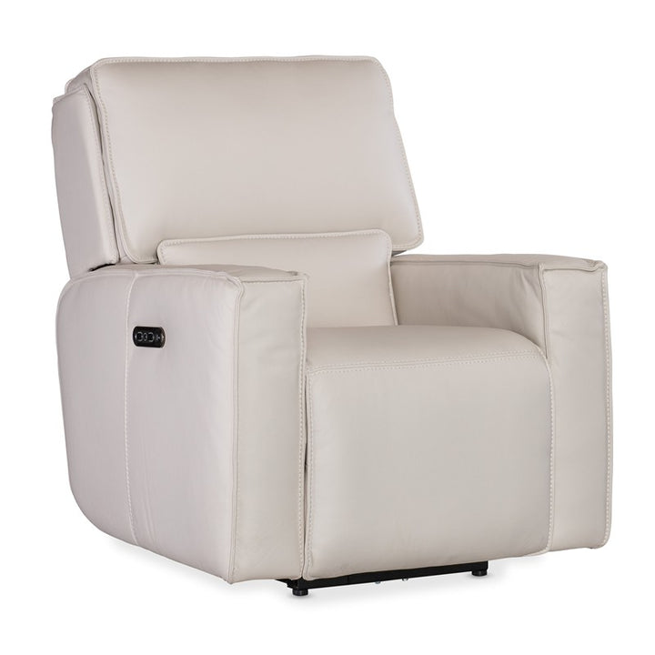 MS - Miles Zero Gravity Power Recliner With Power Headrest - White