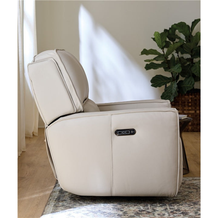 MS - Miles Zero Gravity Power Recliner With Power Headrest - White
