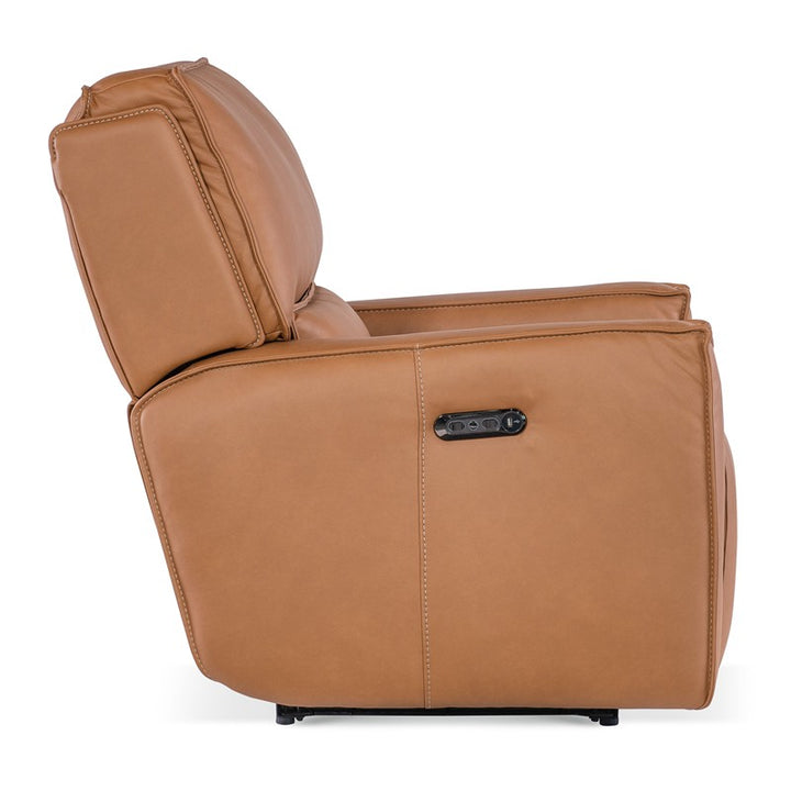 MS - Miles Zero Gravity Power Recliner With Power Headrest - Light Brown