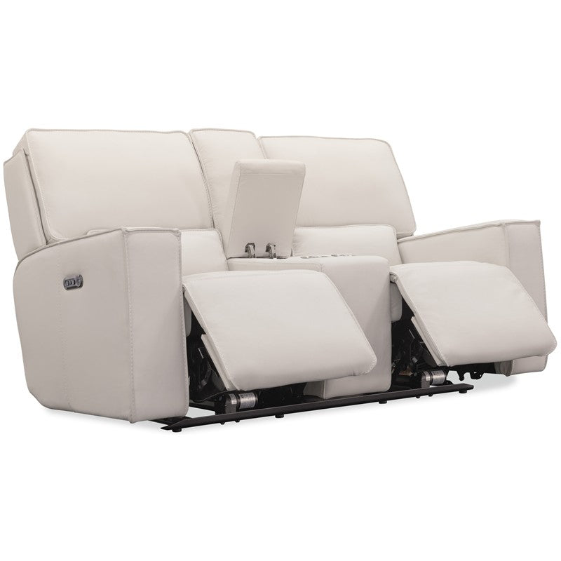 MS - Miles Zero Gravity Console Loveseat With Power Recline & Power Headrest - Gray