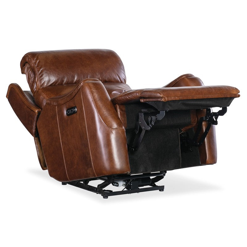 MS - Harlan Zero Gravity Power Recliner With Power Headrest - Dark Brown