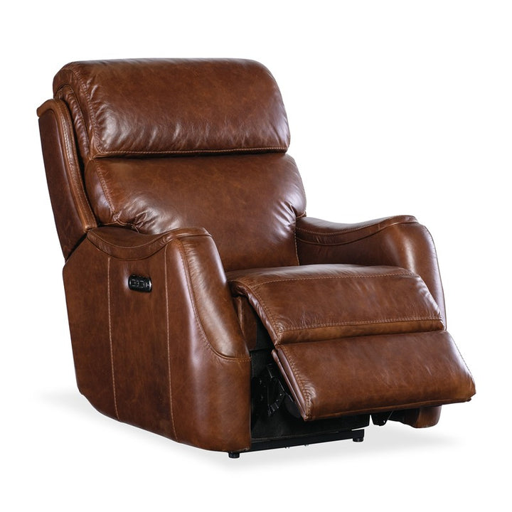 MS - Harlan Zero Gravity Power Recliner With Power Headrest - Dark Brown