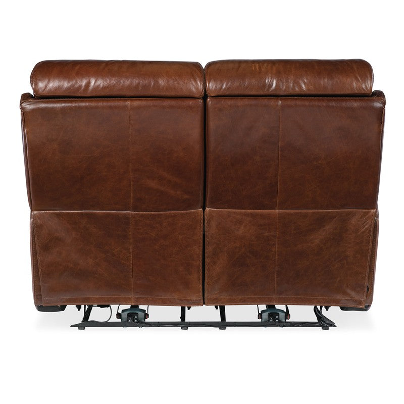 MS - Harlan Zero Gravity Power Loveseat With Power Headrest - Dark Brown