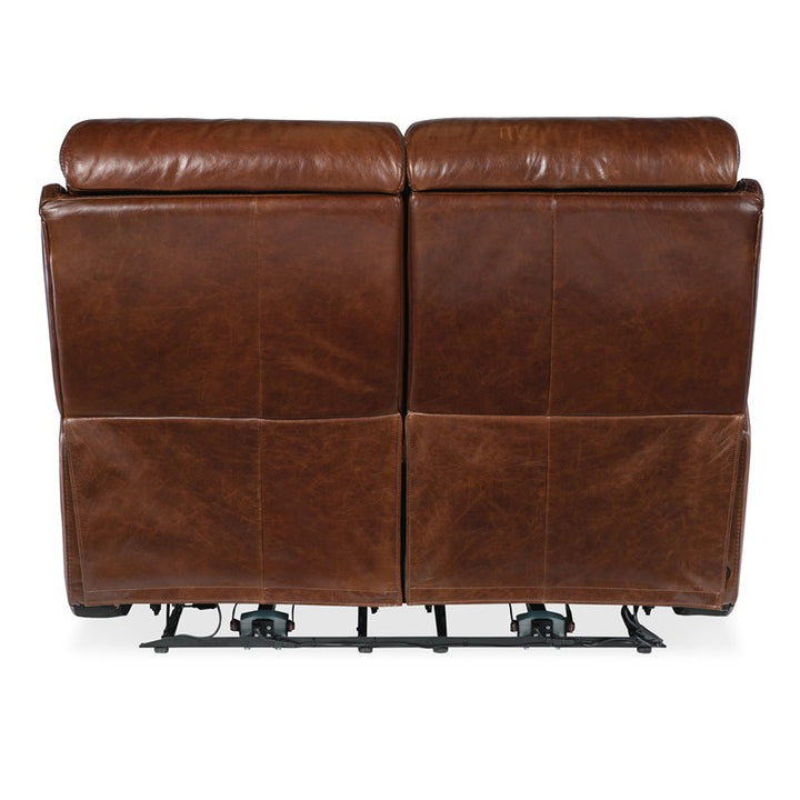 MS - Harlan Zero Gravity Power Loveseat With Power Headrest - Dark Brown