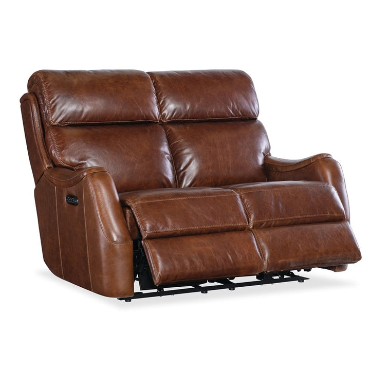 MS - Harlan Zero Gravity Power Loveseat With Power Headrest - Dark Brown