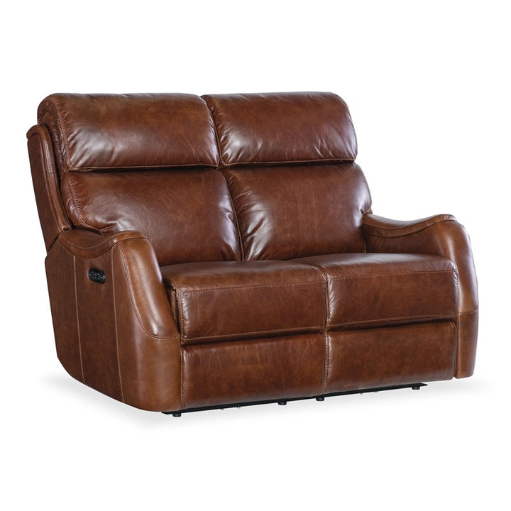 MS - Harlan Zero Gravity Power Loveseat With Power Headrest - Dark Brown