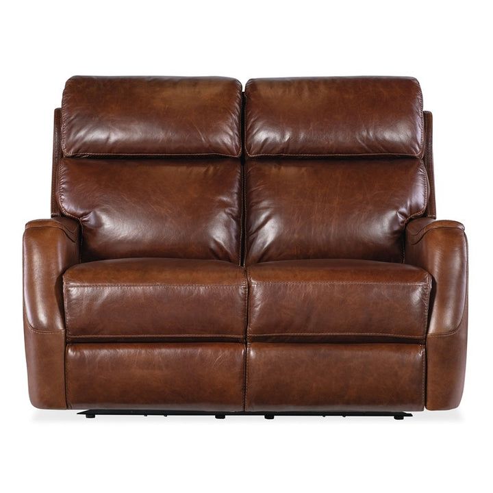 MS - Harlan Zero Gravity Power Loveseat With Power Headrest - Dark Brown