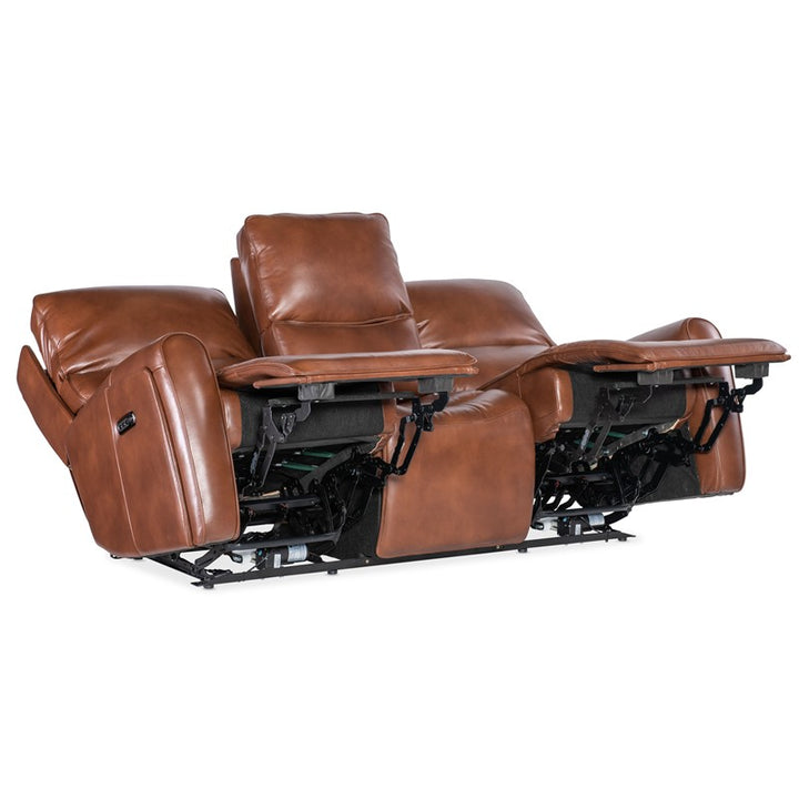 MS - Crosby Zero Gravity Power Sofa With Power Headrest - Brown