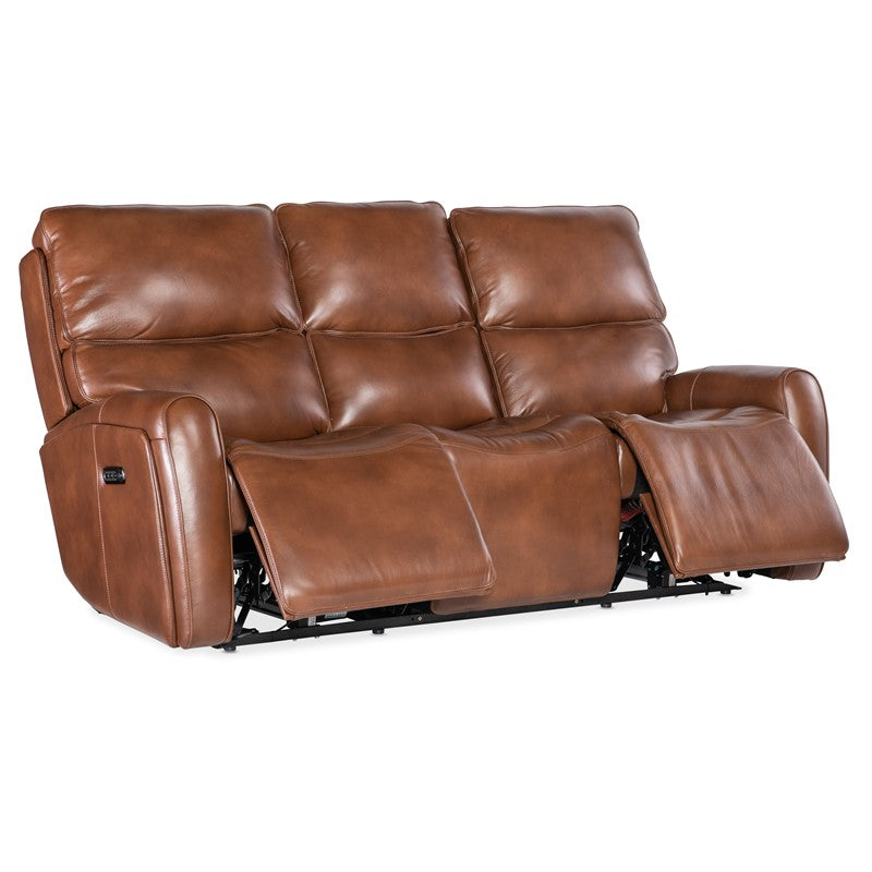MS - Crosby Zero Gravity Power Sofa With Power Headrest - Brown