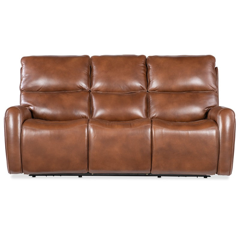 MS - Crosby Zero Gravity Power Sofa With Power Headrest - Brown