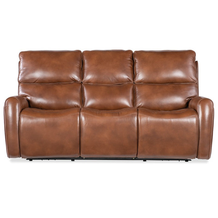 MS - Crosby Zero Gravity Power Sofa With Power Headrest - Brown