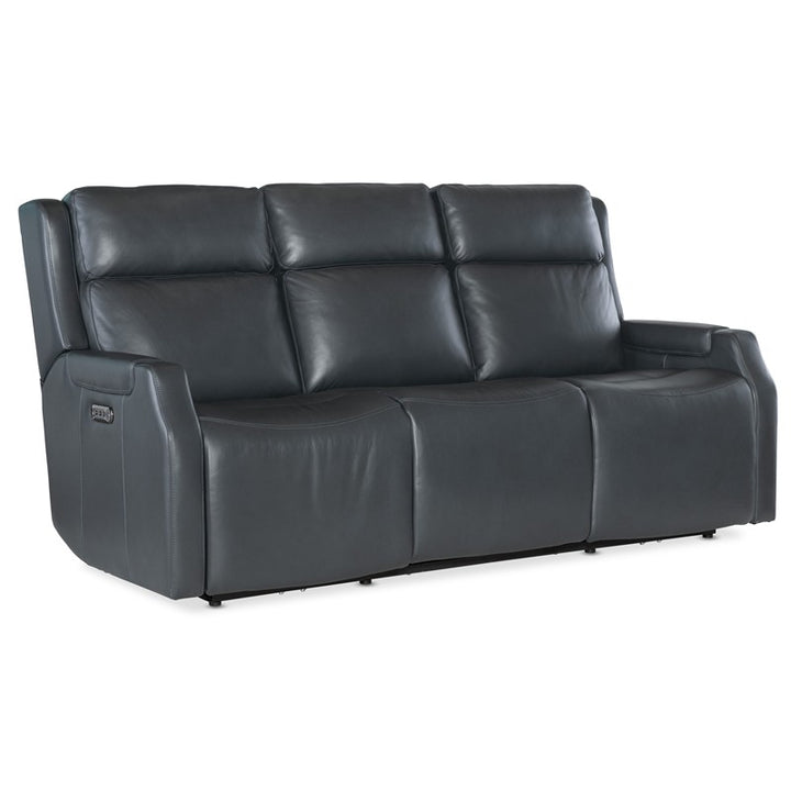MS - Nelson Zero Gravity Power Sofa With Power Headrest And Lumbar - Black