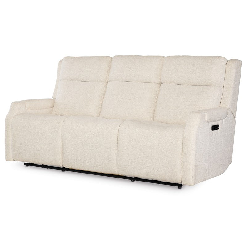 MS - Nelson Zero Gravity Power Sofa With Power Headrest And Lumbar - White
