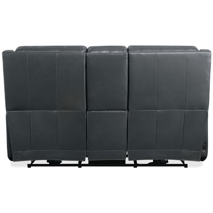 MS - Nelson Zero Gravity Power Console Loveseat With Power Headrests And Lumbar - Black