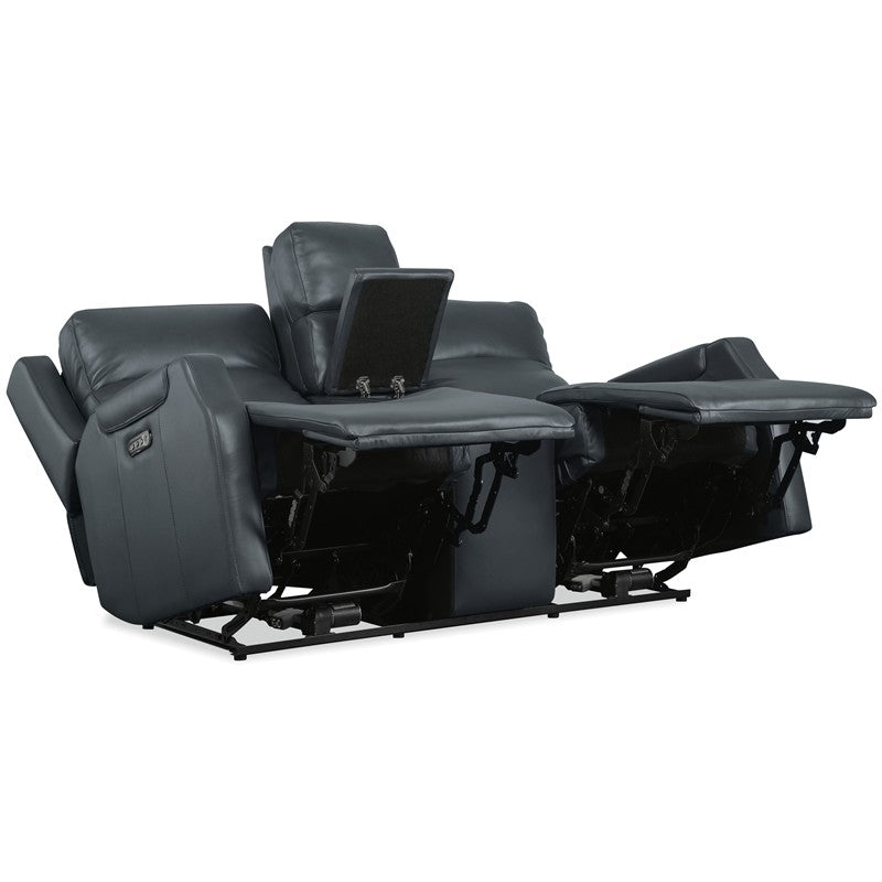 MS - Nelson Zero Gravity Power Console Loveseat With Power Headrests And Lumbar - Black