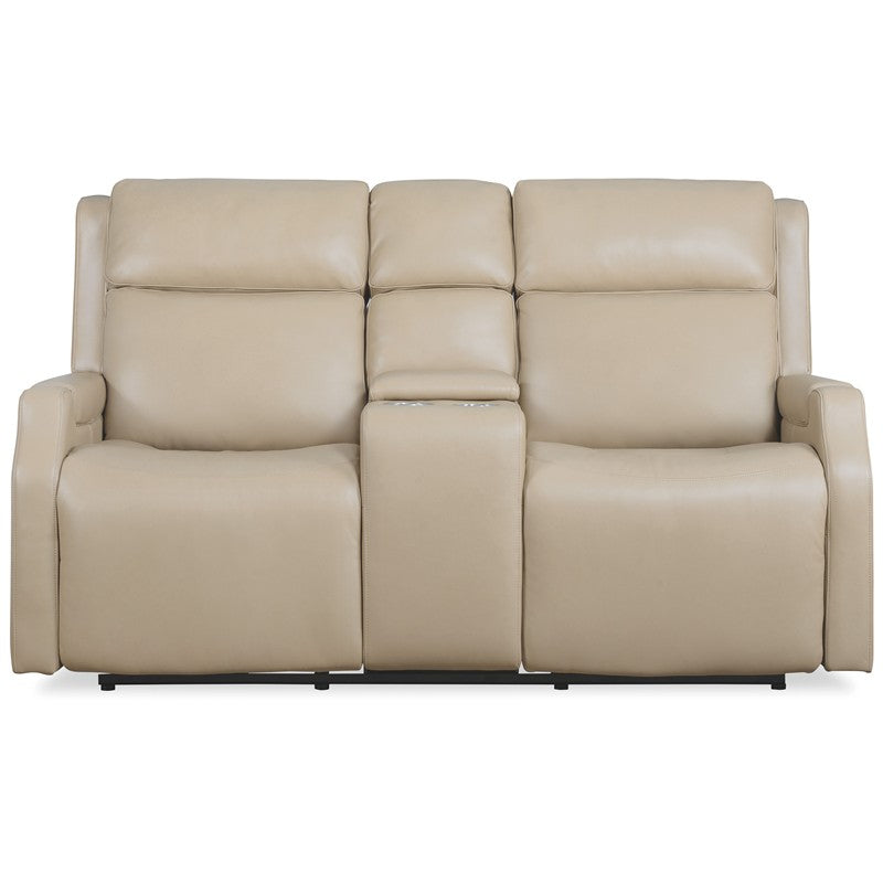 MS - Nelson Zero Gravity Power Console Loveseat With Power Headrest And Lumbar - Beige