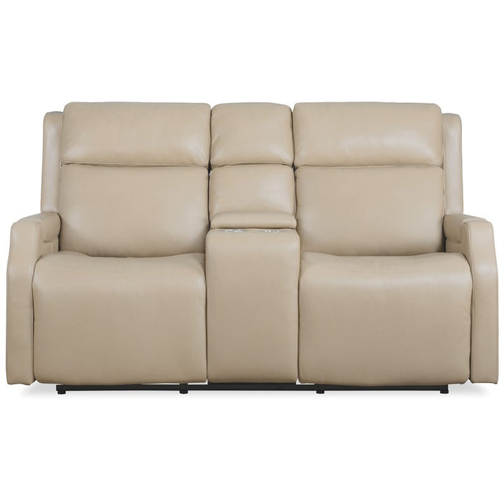 MS - Nelson Zero Gravity Power Console Loveseat With Power Headrest And Lumbar - Beige
