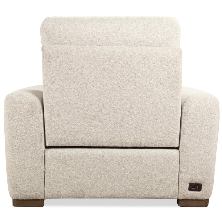 Living Your Way - Small Optimus Power Recliner With Power Headrest - Beige
