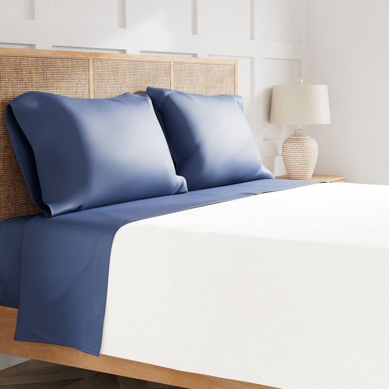 Ready To Bed 2.0 Periwinkle King Sheet Set