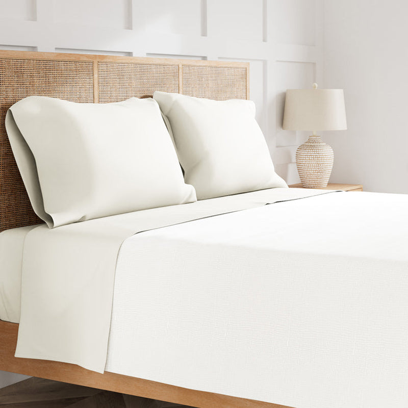 Ready To Bed 2.0 Ivory Queen Sheet Set