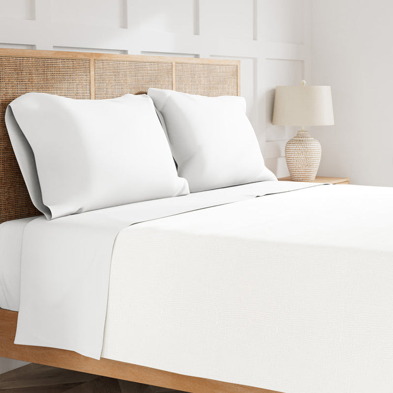Ready To Bed 2.0 White Queen Sheet Set