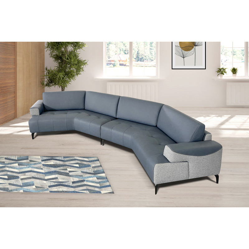Soave Angled Leather and Fabric
