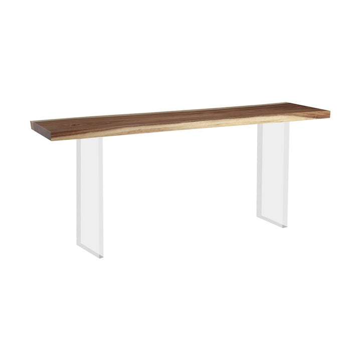 Floating Console Table, Acrylic Legs