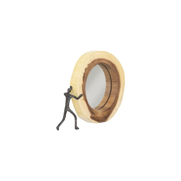 Atlas Cross Cut Mirror, Small, Left Side Full Body