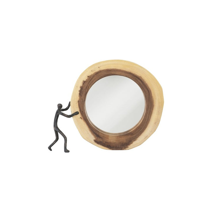 Atlas Cross Cut Mirror, Small, Left Side Full Body