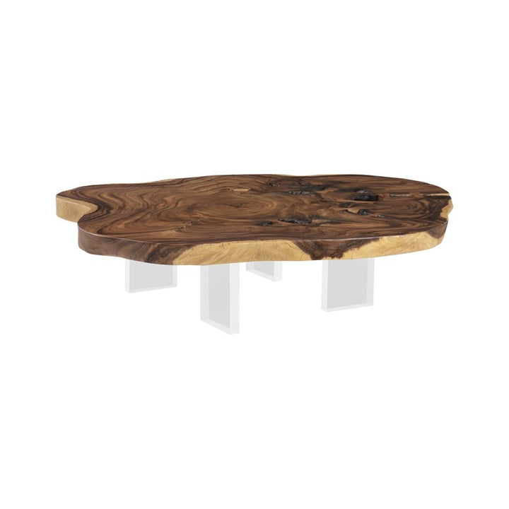 Floating Coffee Table with Acrylic Legs