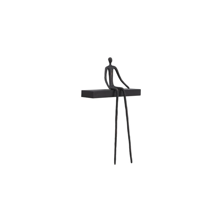 Moveable Man On Short Shelf , Sitting
