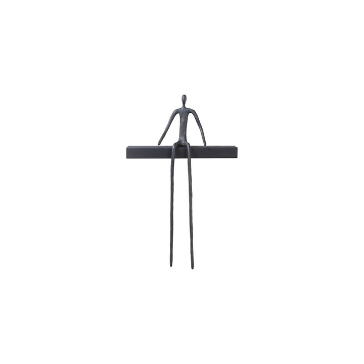Moveable Man On Short Shelf , Sitting