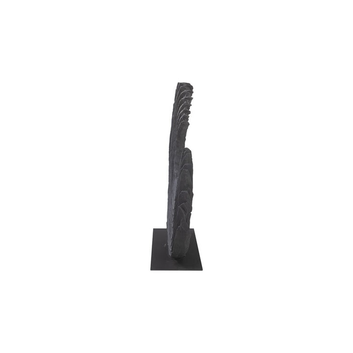 Swoop Tabletop Sculpture, Black Wood