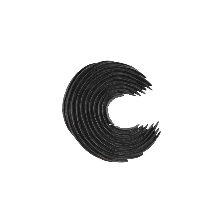 Swoop Wall Art, Black Wood